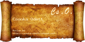 Csonka Odett névjegykártya